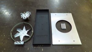 ТЭН, Вентилятор конвекции, защитный экран, крепление. КОМПЛЕКТ ДЛЯ КОПТИЛЬНИ.