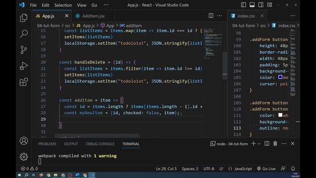 Учим React  Работа с формой / #5 – React JS для начинающих