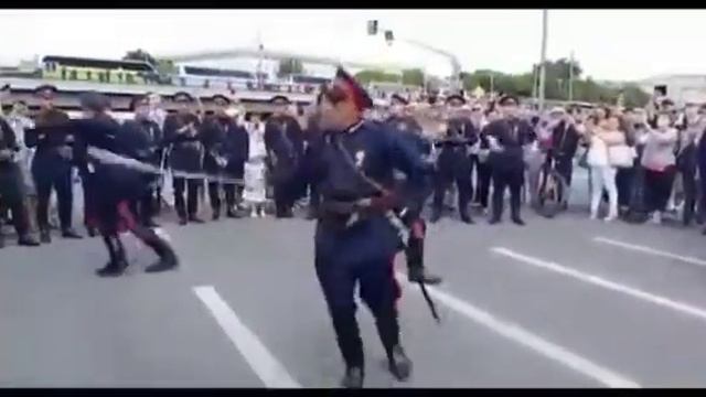 Выступление казаков #казаки #парад #75летПобеды