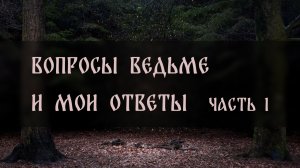 ВОПРОСЫ ВЕДЬМЕ. И МОИ ОТВЕТЫ. ЧАСТЬ 1 ▴ ВЕДЬМИНА ИЗБА. ИНГА ХОСРОЕВА
