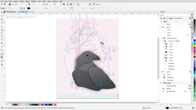 How to Add Depth with Shadows | CorelDRAW for Windows смотреть онлайн