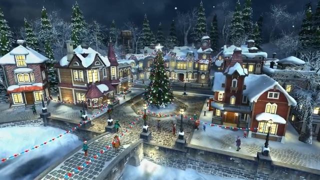 Christmas village Snow Village 3D Live Wallpaper and Screensaver