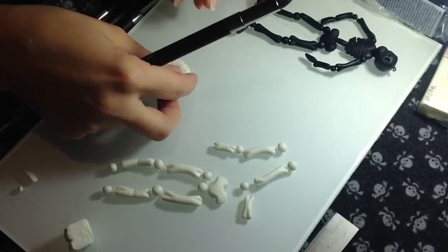 Полимерная глина. Скелет. DIY . Taya Style