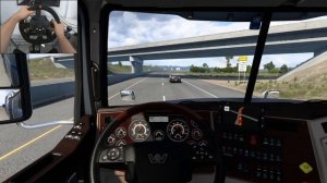 Oversized load through road works in [Oklahoma DLC] - American Truck Simulator