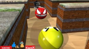 PACMAN VS ROBOT PACMAN VS Chain Chomp in the maze Big and crazy fight