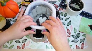 DIY декор ведьмин котел на Хэллоуин. Halloween witch's cauldron