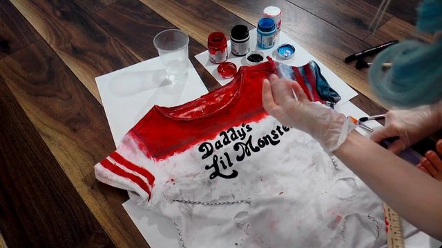 Как сделать футболку ХАРЛИ КВИНН Отряд Самоубийц.How to make Harley Quinns t-shirt Suicide Squad. смотреть онлайн