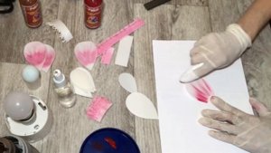 Ветка сакуры из изолона (1 часть)