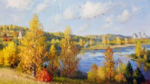 Осенние картины Владимира Жданова.