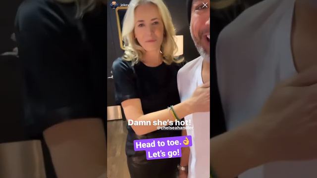 Chelsea Handler Getting Ready for Trevor Noah Show