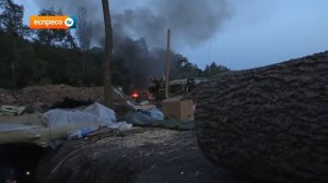 Артобстрел. Вид из окопа.