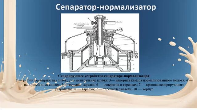 Нормализация молока