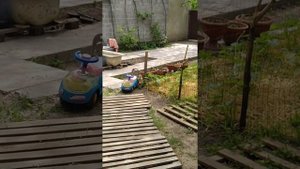 Вовка идет купаться в ванной на костре. Часть 1.