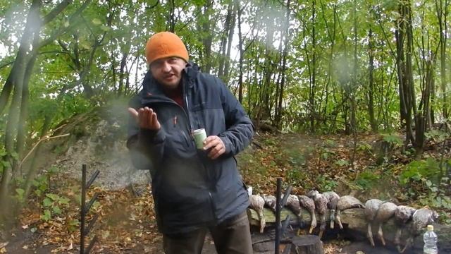 №62 Охотничья кухня. Шурпа классическая из утки в казане на костре.