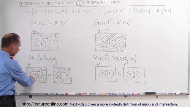 Probability & Statistics (6 of 62) De Morgan's Law Explained смотреть онлайн