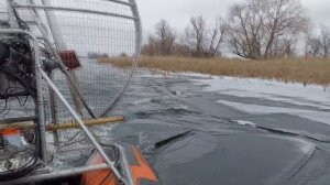Аэролодка Братан по воде рмз500