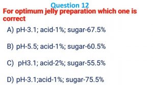 GATE XL/XE Food Technology Important MCQs (Set-6) | CSIR | CFTRI | BHU | DUET | ICT |NIFTEM |IIT