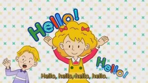 Hello (Character introduction) - Kids English song - Sing a song