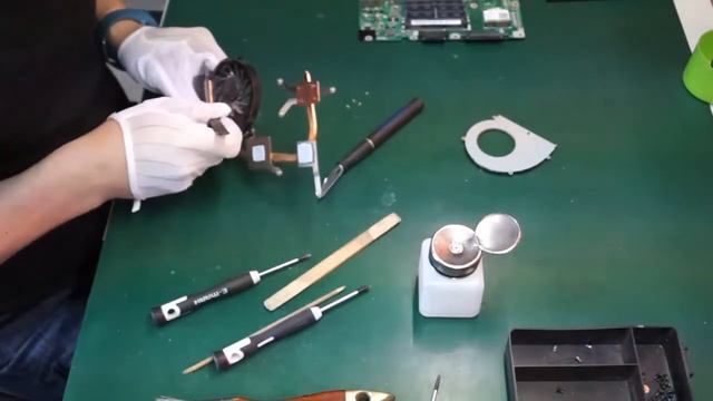 Acer Extensa 5635G. Czyszczenie układu chłodzenia w laptopie. смотреть онлайн