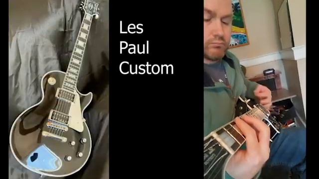 Les Paul Custom Vs Les Paul 59 Reissue Tone Comparison Light Distortion смотреть онлайн