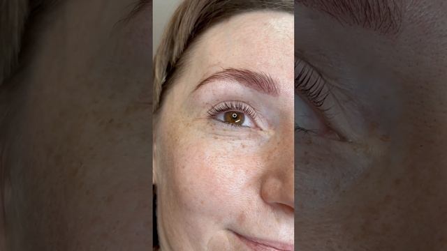 Ламинирование ресниц и долговременная укладка бровей за 1 час 20 мин #brows #ламинированиересниц