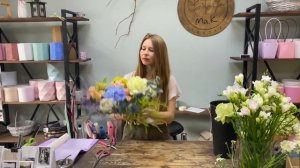 Яркий букет/ Упаковка букета на 140р