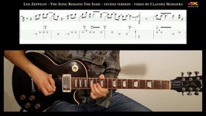 The Song Remains The Same - guitar tutorial
