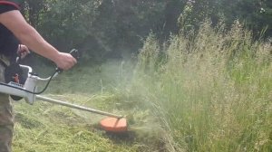 Немецкая коса Stihl FS 350 и белорусская леска Svist. И дёшево и результат отличный.