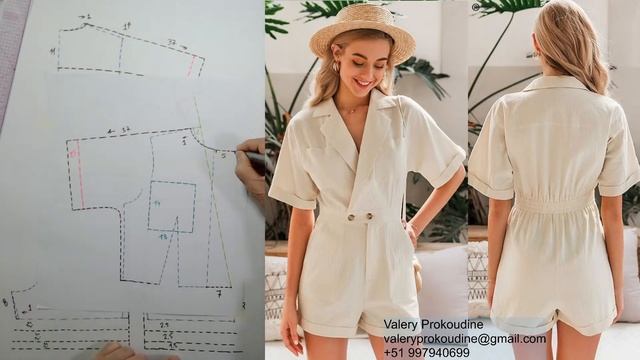 моделируем комбинезон Modelado De Enterizo #курсыкройкиишитья  #валерийпрокудиншитьё #diseño