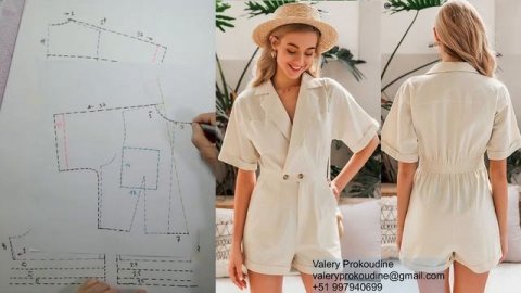 моделируем комбинезон modelado de enterizo #курсыкройкиишитья #валерийпрокудиншитьё #diseño