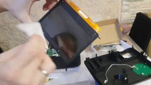 очистка матрицы проектора WZATCO C6A от строителя)