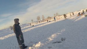 ЗИМНЯЯ РЫБАЛКА НА ФОРЕЛЬ, ЛОВЛЯ НА ПЛАТНОМ ПРУДУ В ТРИАЛЕ!!! День Рождения на рыбалке!!! 18+