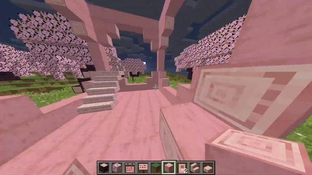 Как построить КРАСИВЫЙ Вишневый дом в майнкрафте!!! смотреть онлайн