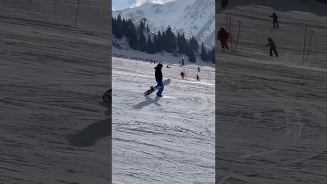 Ski resort Shymbulak. Mountains. February. Almaty. Алматы. Горнолыжный курорт Чимбулак. Наши горы