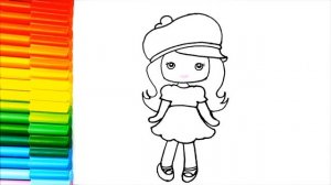 Рисование клубничной девушки - Как рисовать клубничную девушку - Рисование и раскраска!