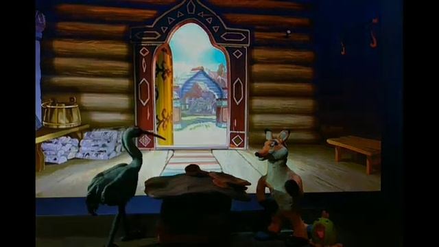 Лиса и журавль.Наш первый мультик из пластилина. смотреть онлайн