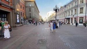 [4K] ?? Walking Streets Moscow. Old Arbat Street