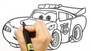 Draw LIGHTNING McQUEEN, CRUZ & DOC - Compilation . Drawing and Coloring for Kids | Tim Tim TV