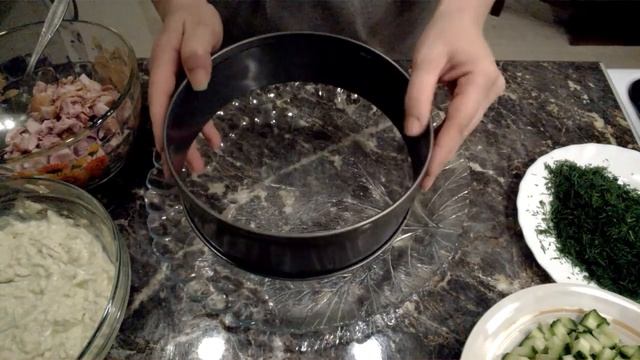Салат Курочка Ряба. Слоеный Салат для Новогоднего стола. Пошаговый рецепт.