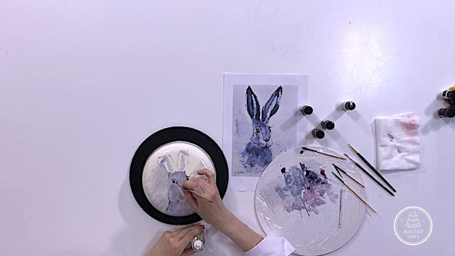 Торт на пасху: рисуем по гляссажу. Роспись муссовых тортов красителями «Пищевая гуашь»