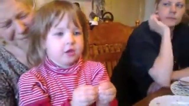 Дарья Пантюх - дочка Варенька исполняет стих про моряка смотреть онлайн