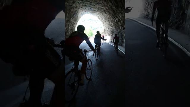 Riding through Grotte Mas D'Azil