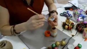 Как сделать новогодний подсвечник. Мастер-класс