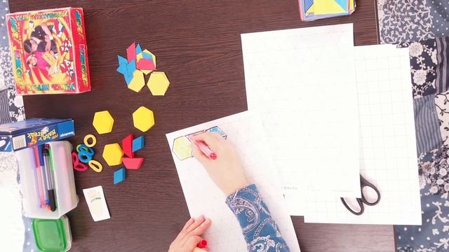 Геометрические игры в зуме на уроках мышематики: сложи узор, мозаика, кирпичики