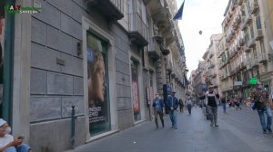 Napoli City Walking Tour Via Toledo to Via Roma | Naples, Italy |4k UHD