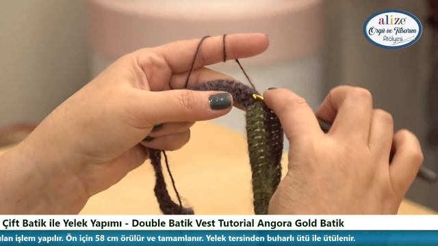 Çift Batik ile Yelek Yapımı - Double Batik Vest Tutorial Angora Gold Batik смотреть онлайн