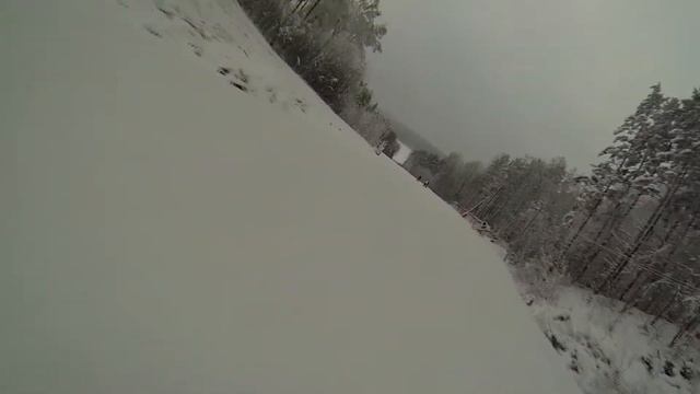 Первый спуск на сноуборде с камерой смотреть онлайн