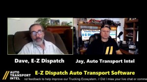 E-Z Dispatch Auto Transport Software EZ Fleet Dispatcher TMS Dashboard