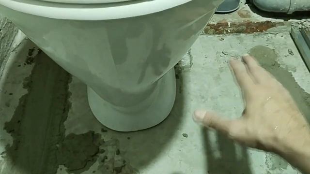 Ремонт туалета  Часть 1: Укладка плитки