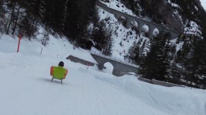 🇨🇭НА САНКАХ ПО ДОРОГЕ ОТ Ж/Д СТАНЦИИ BERGÜN ДО СТАНЦИИ PREDA | ЩВЕЙЦАРИЯ АЛЬПЫ ЗИМОЙ | ЧАСТЬ ВТОРАЯ